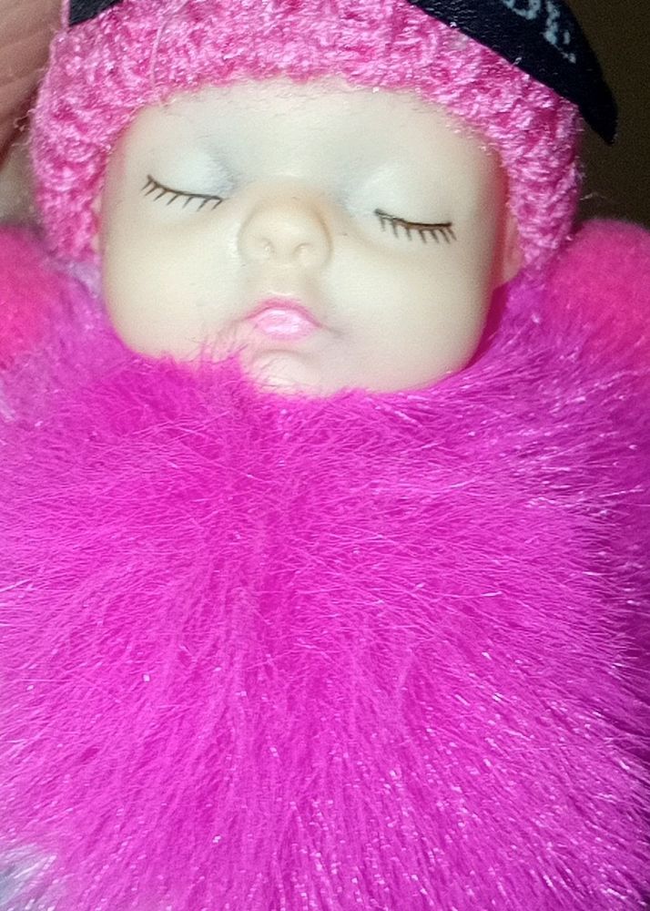 Pink And White Doll Keychainy💞