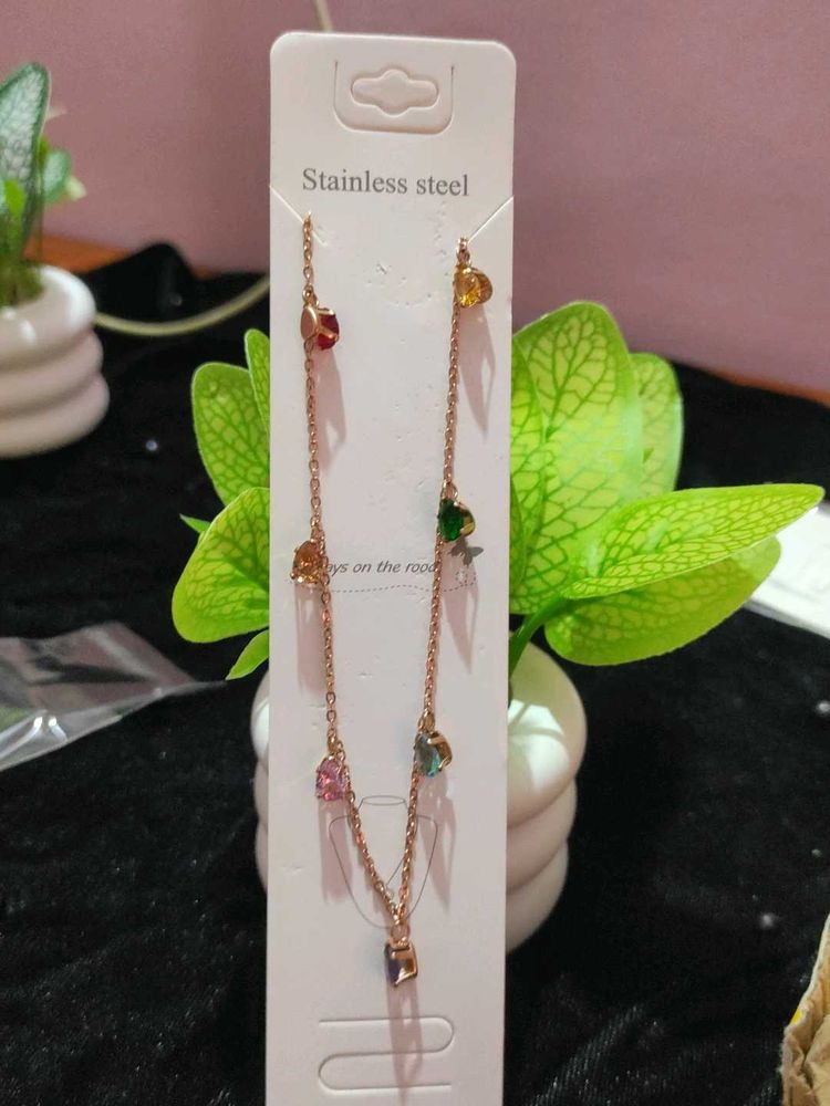 Multicolour Charm Necklace