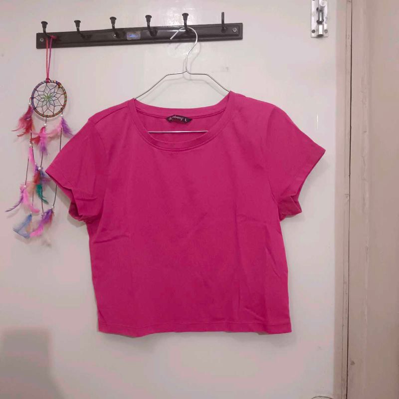 Pink Crop Top