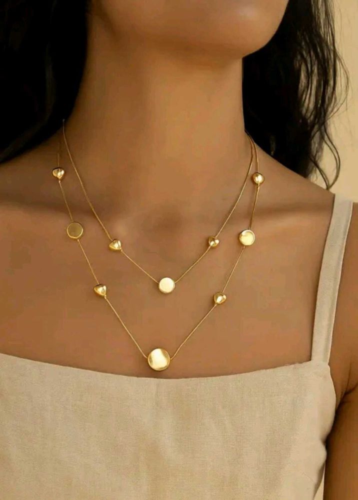 Elegant Layered Gold Necklace