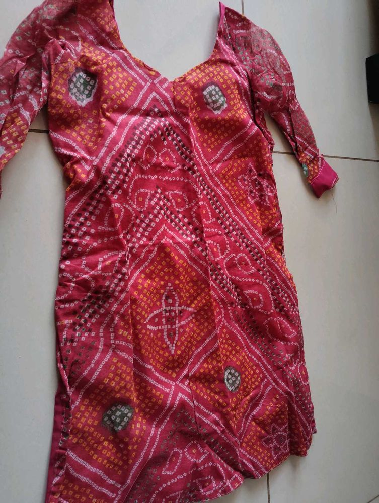 Bandhani Print Kurta