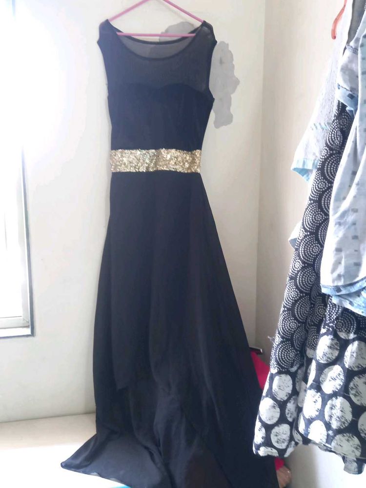 One Pisces Gown Net H Thoda Or Golden Belt Style