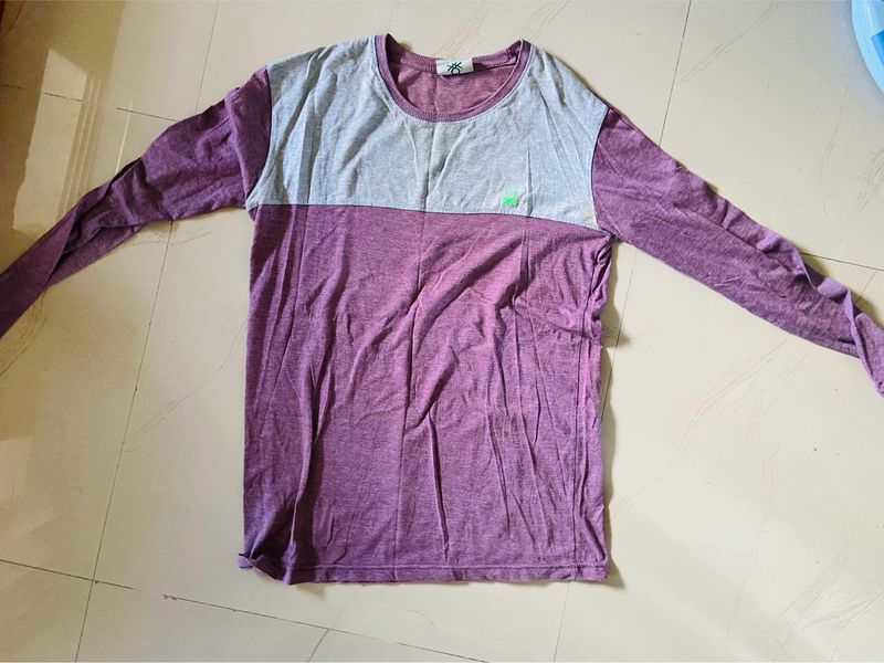 UCB Full Sleeve Purple T-shirt- Size: XL