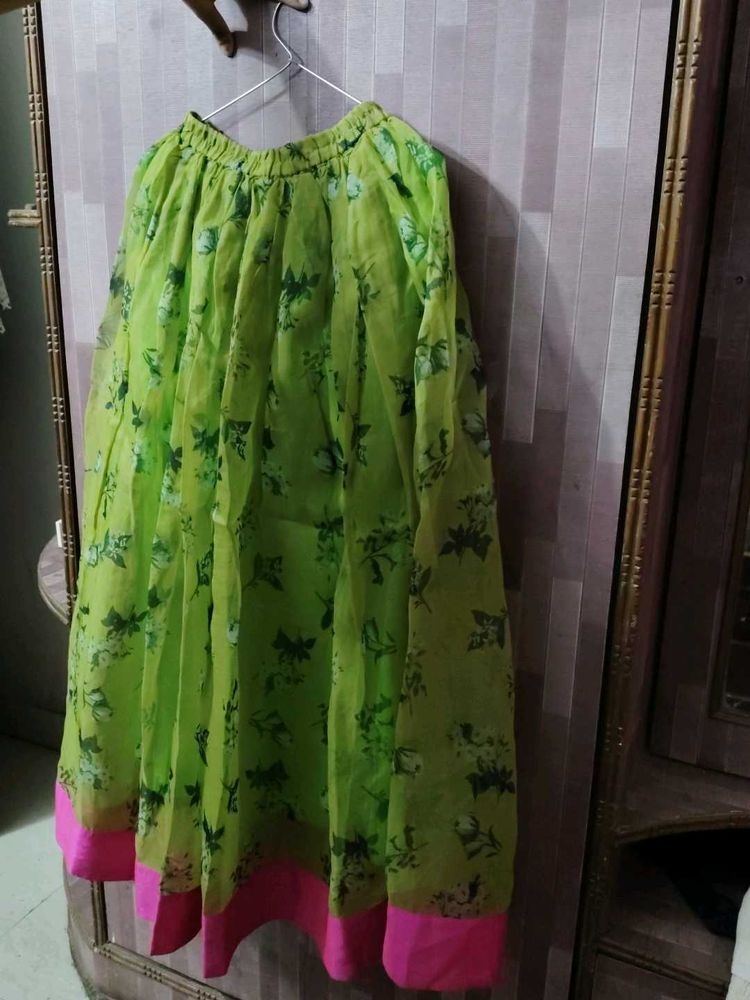 Floral Print Ethnic Skirt