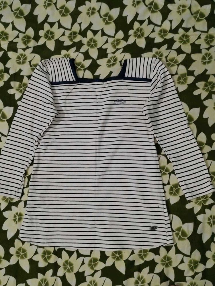 Striped Long Sleeve Top