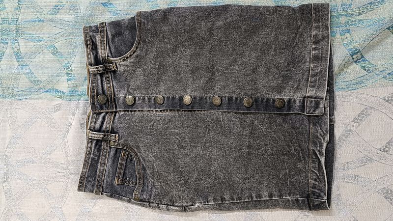 Denim Short Skirt