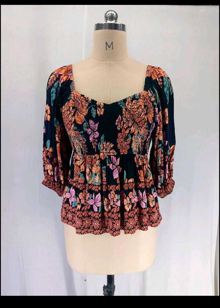New Cute Smoking Floral Top