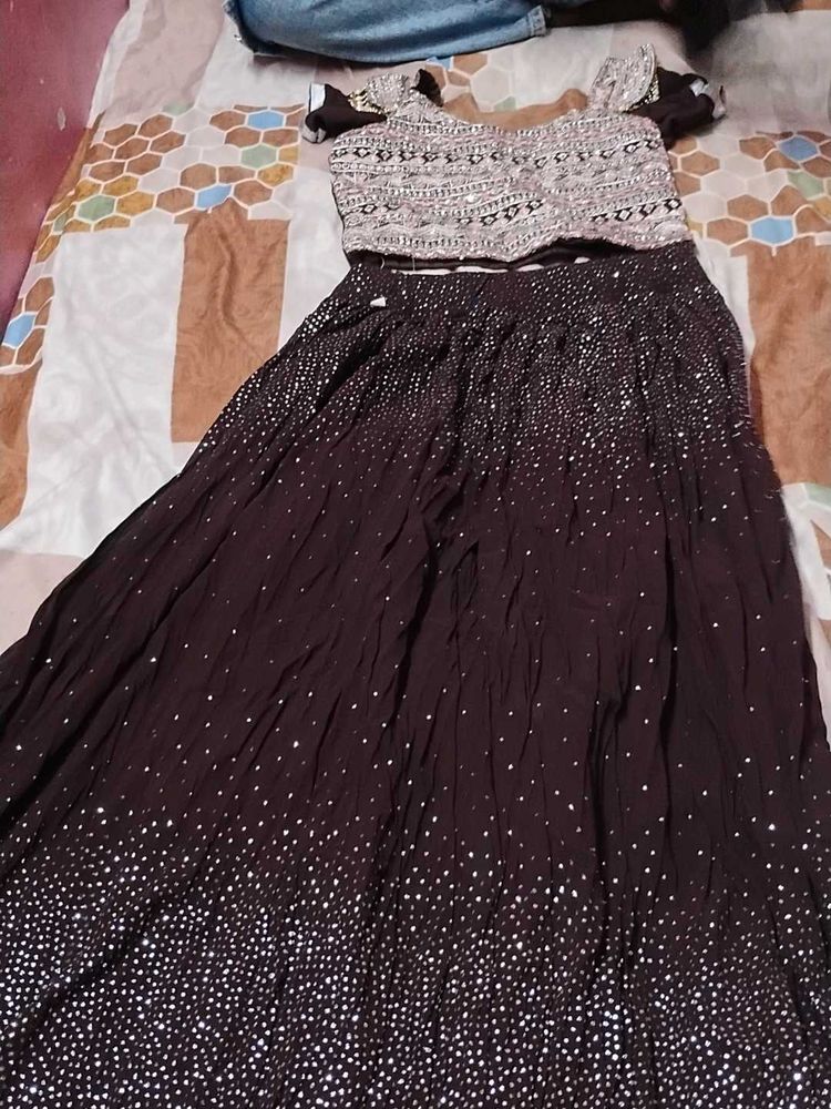 Sparkly Brown Lehenga