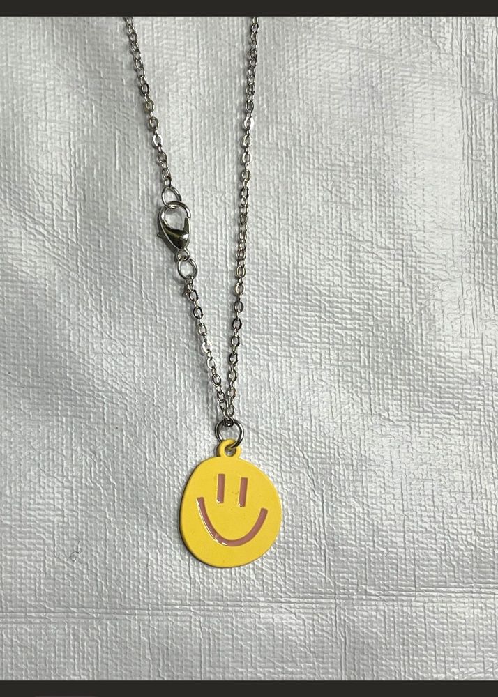 Yellow Smiley Necklace