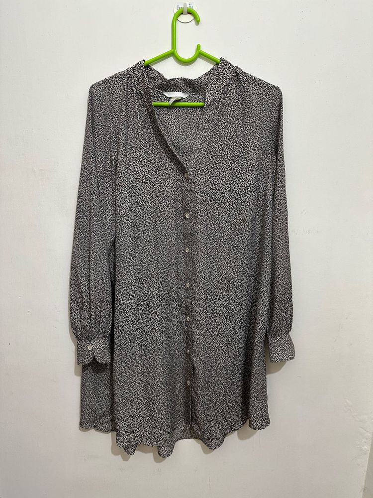 H&amp;M Oversized Long Shirt