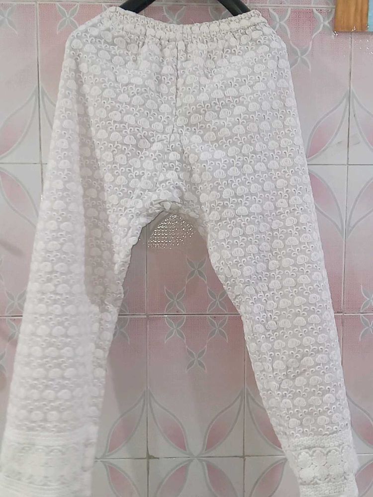 Beautiful Chikankari Plazo Pants