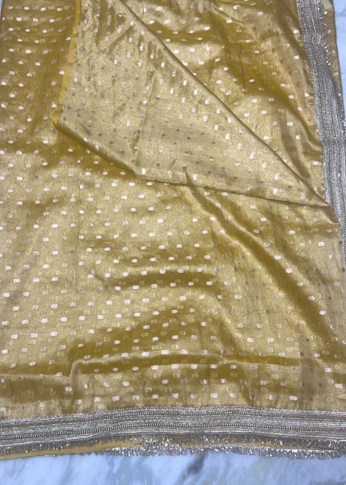 tissue silk saree With sabyasachi border