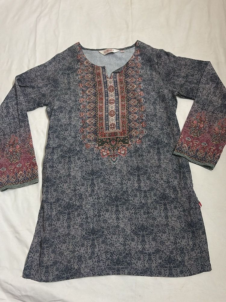 BIBA satin desi Print Kurta