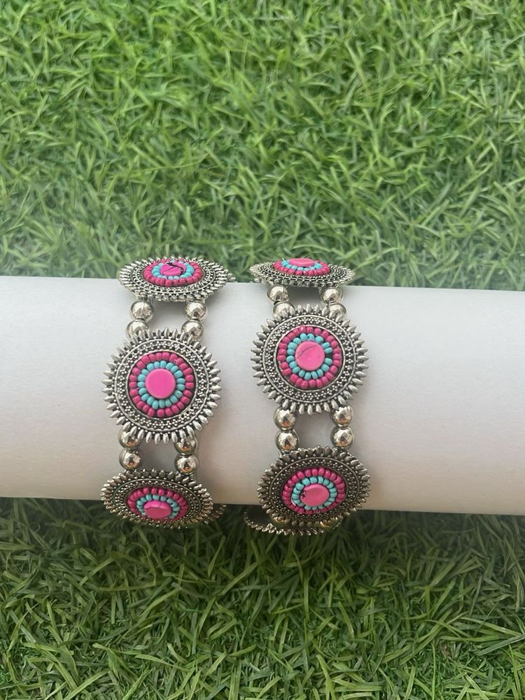 Bracelets Or silver oxidised bangles