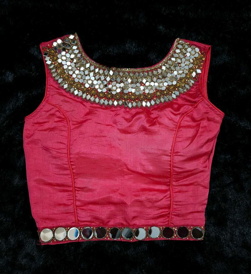 Rosy Pink 2 Colour Lehenga