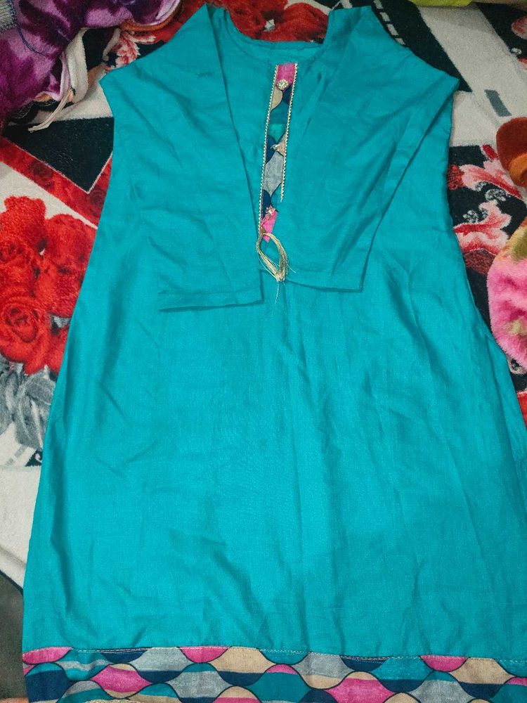 Stylish Blue Kurti