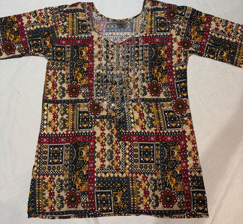 Brand New Multicoloured Short Kurti