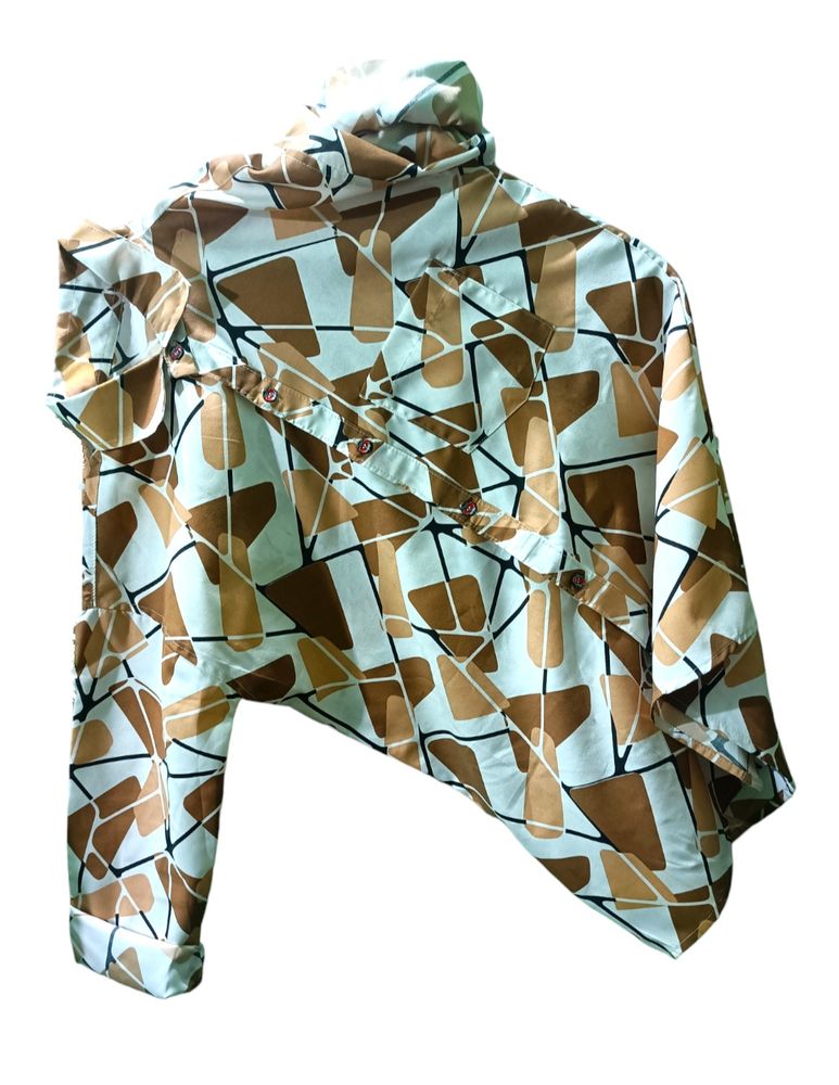 Men Slim Fit Printed  Collar Casual Shirts