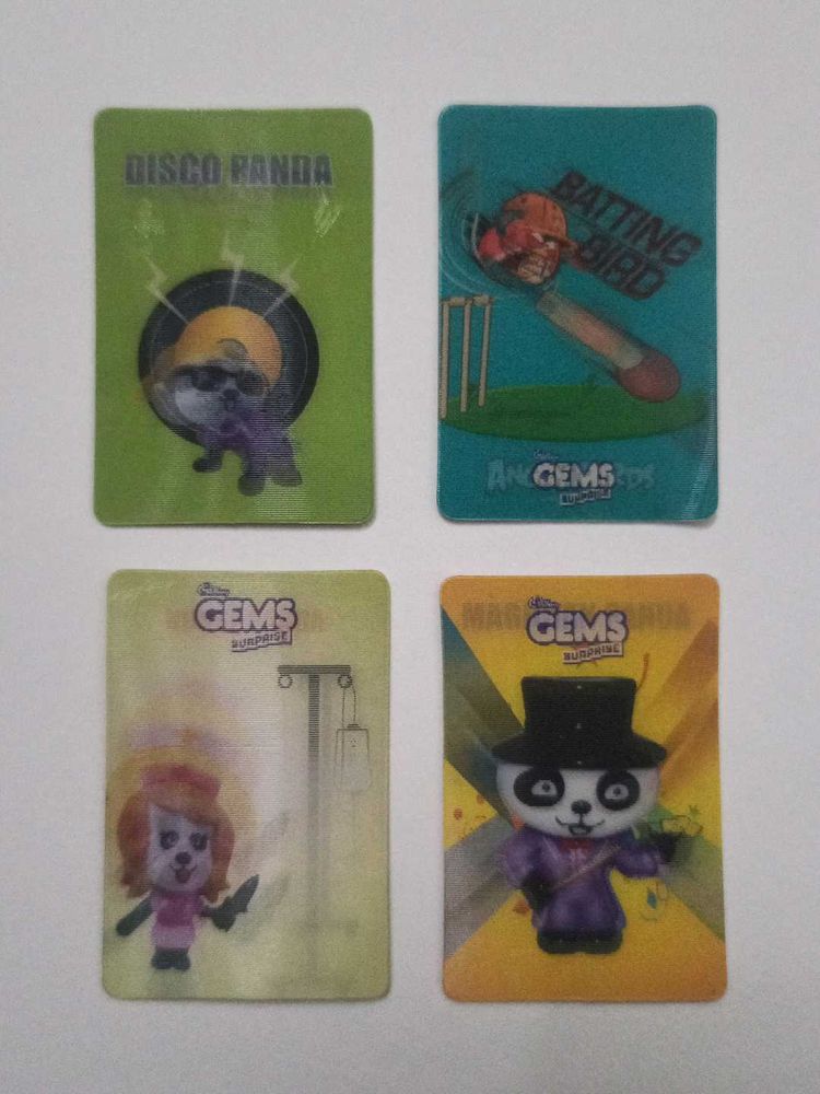 Cadbury Gems Lenticular 4 Cards