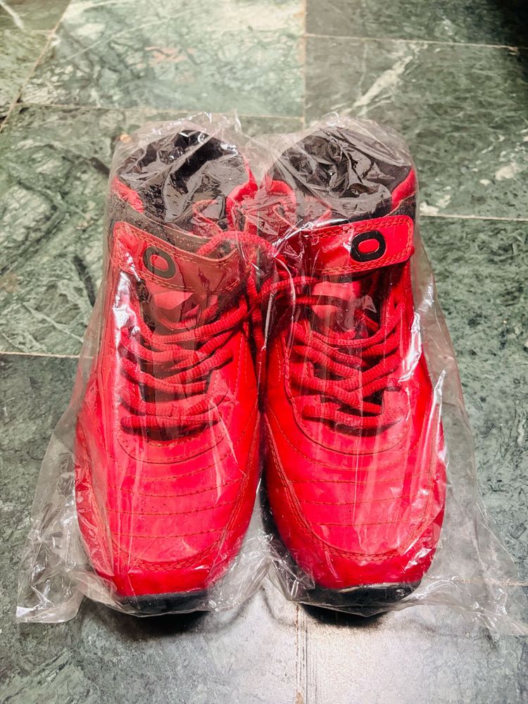 Stylish Red PRO (Khadims) High-Top Sneakers