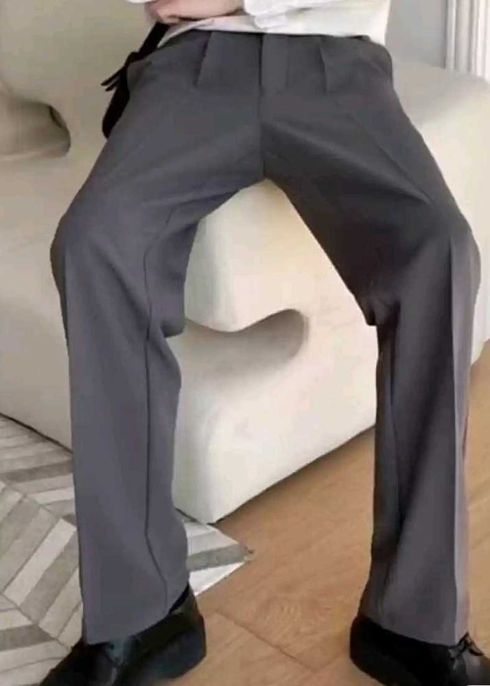 Pleated Korean pants