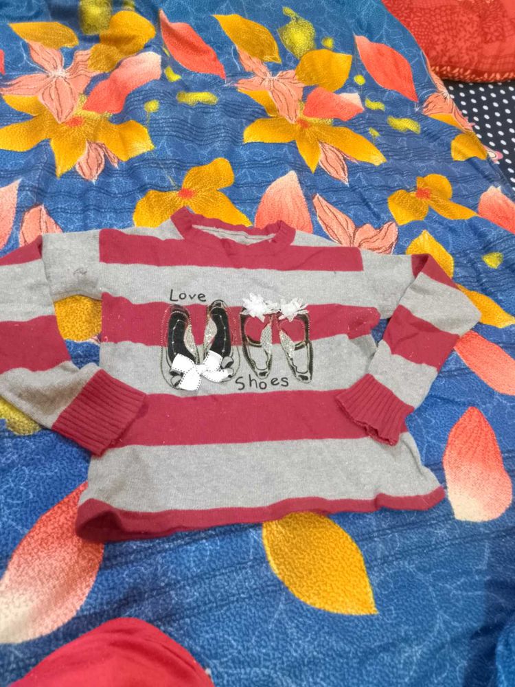 Red Cute Woolen Sweater