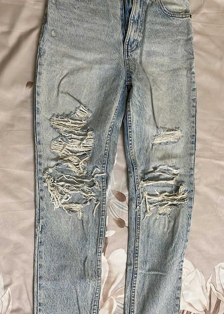 Ripped Light Wash Jeans