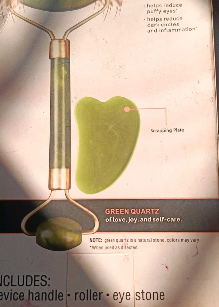 Green Quartz Roller and Plate