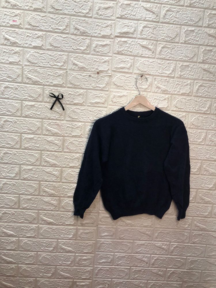Navy Blue Pullover Sweater