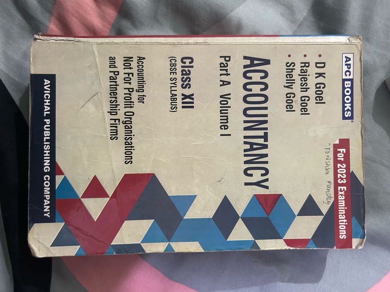 Accountancy Class 12 CBSE PART A Nd B. Books