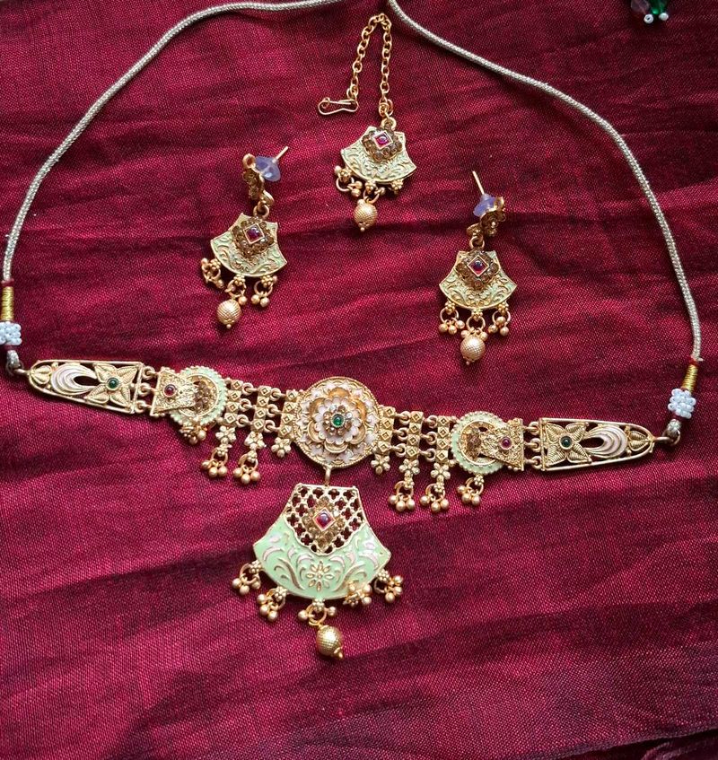 Rajwadi Necklace Set