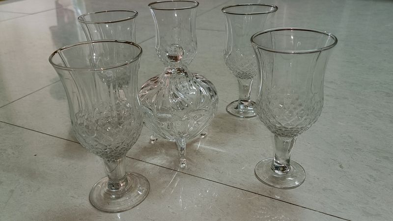 Glasses &amp; Storage Glass Jar