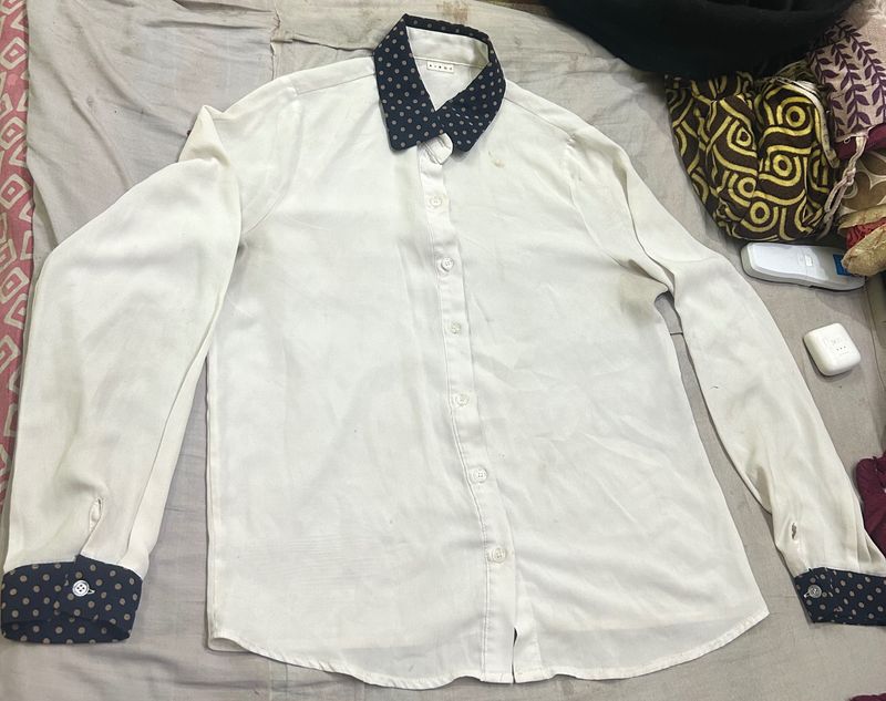 Beautiful 😍 White Colour 🤍 Shirts 👔 For Women W