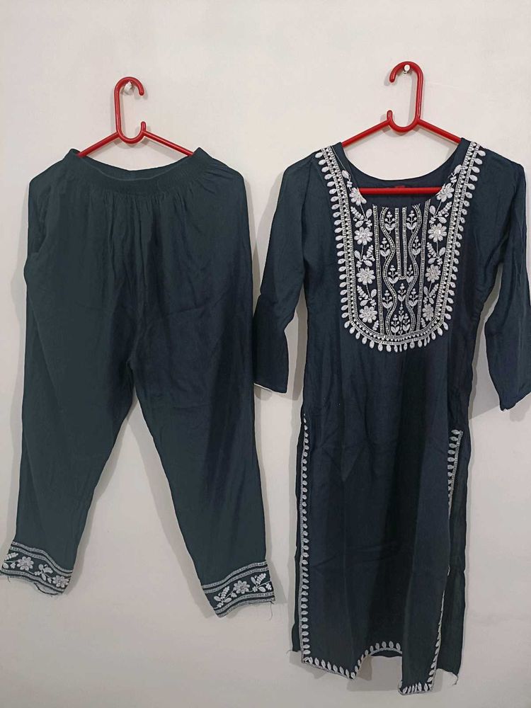 Embroidered Kurta Set