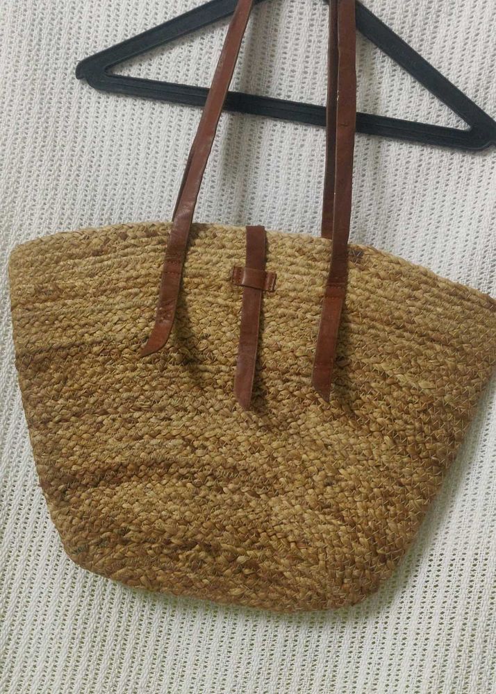 straw Woven Tote Bag
