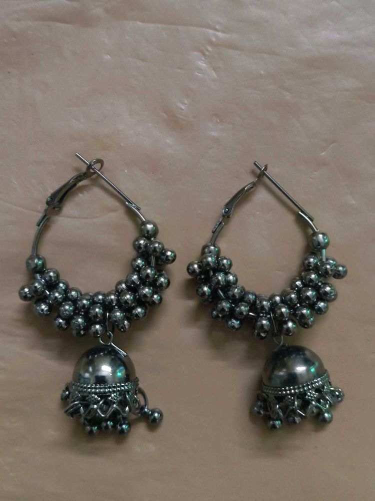 Hoop Jhumka Earrings