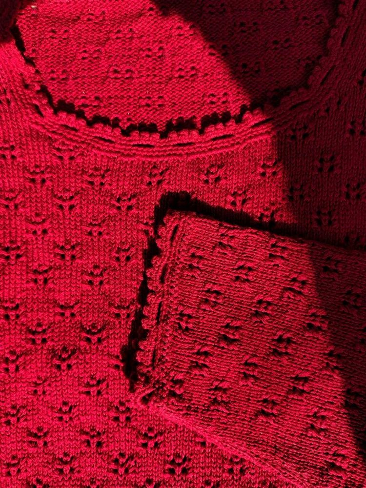 Red Knit Sweater