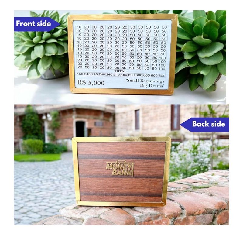 Wooden Savings Money Bank
