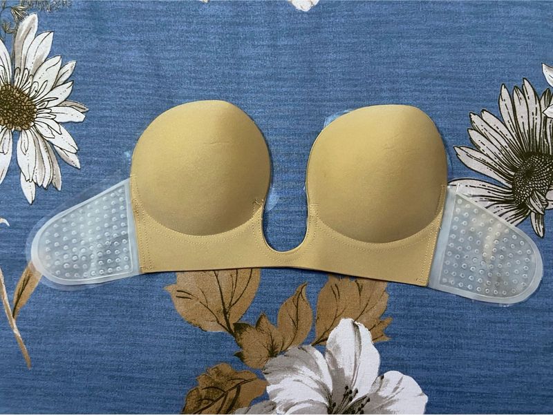 Stick on Silicon Strapless Nude Bra