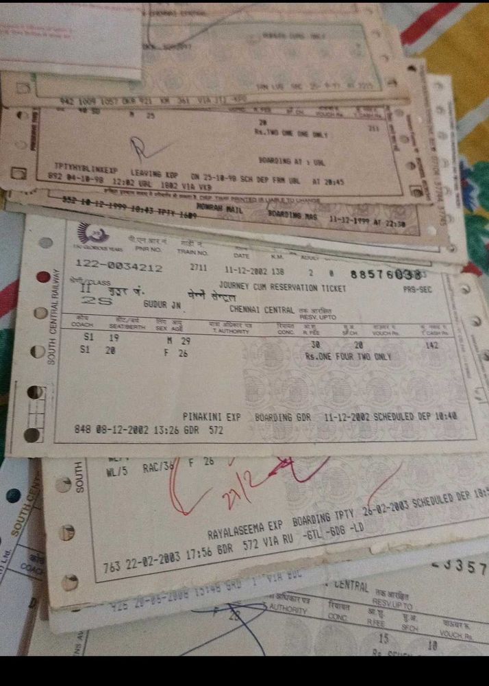 Old Railway Tickets
