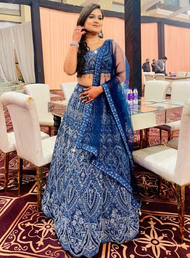 Elegant Blue Lehenga Choli