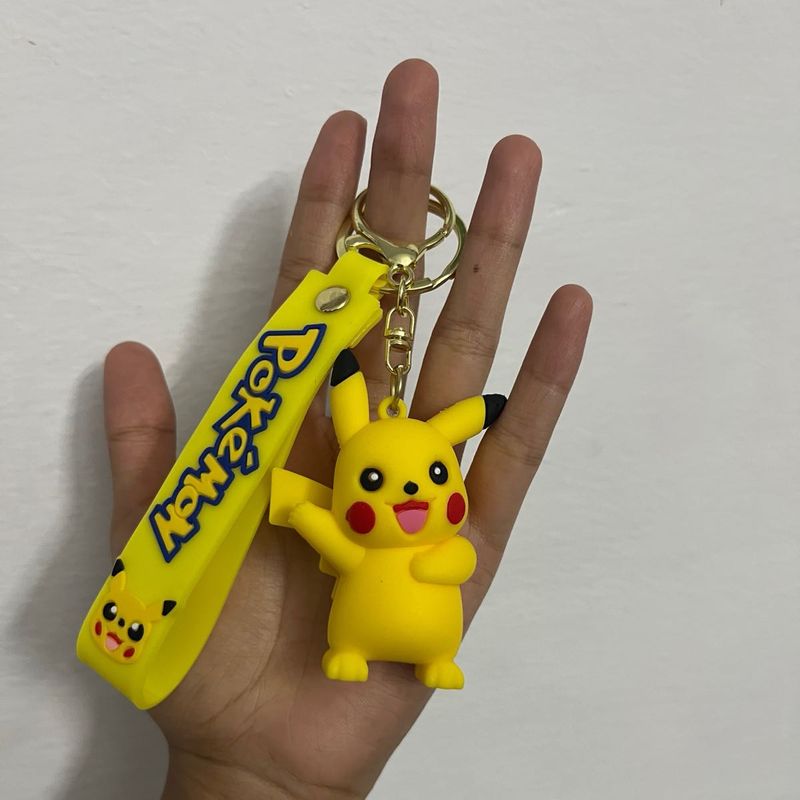 3d Pikachu Keyring