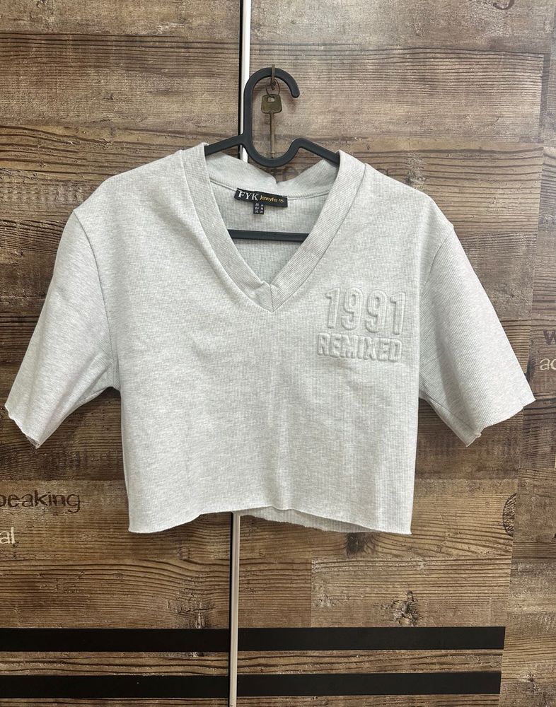 Grey Casual Top