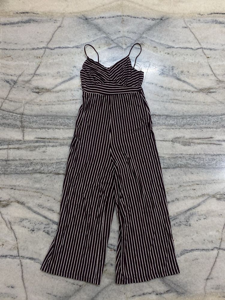 Striped Wide Leg Jumpsuit