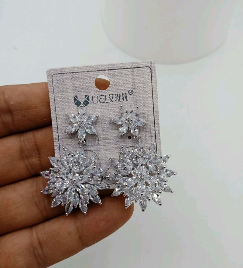 Artificial Lebron American Diamond Earrings