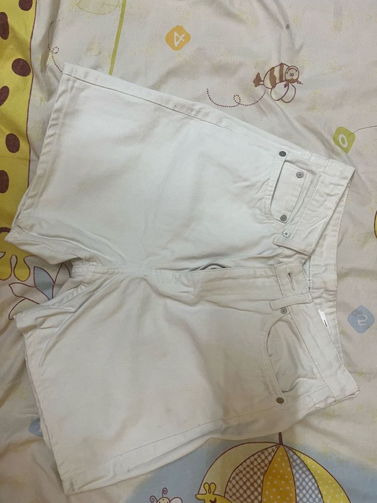White Weekday Shorts