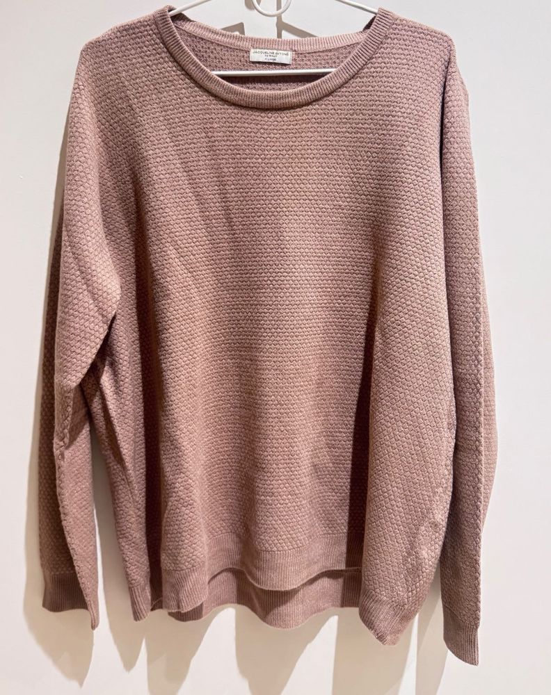 Dusty Rose Textured Sweater