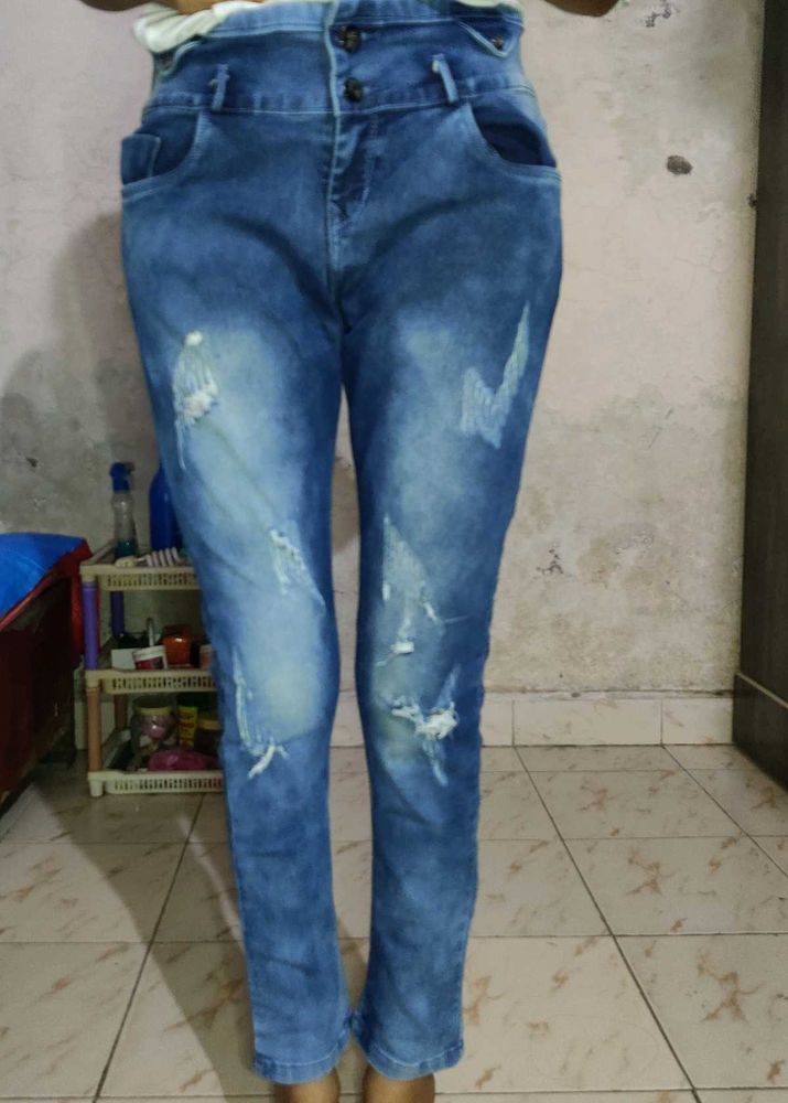 Ripped Denim Jeans