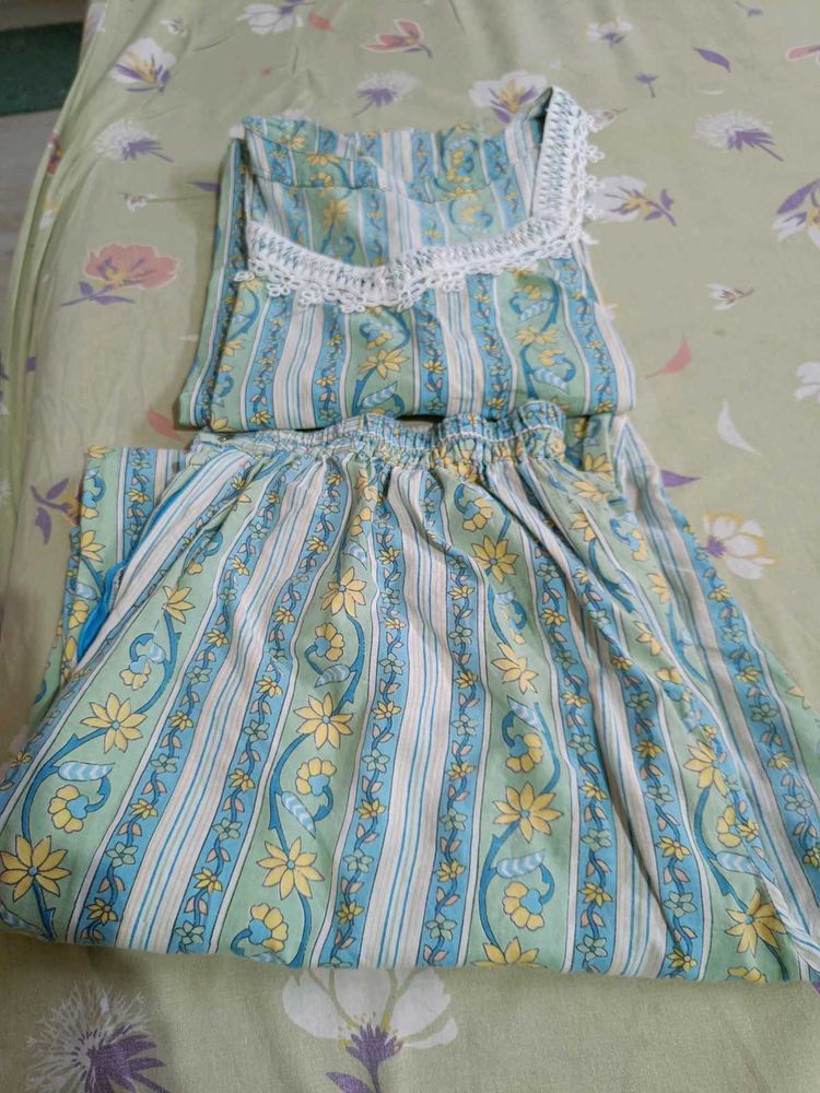 Floral Print Kurta Set