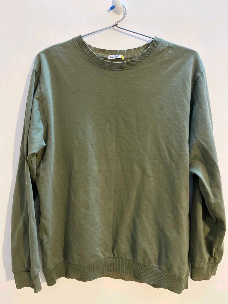 Olive Green T-shirt Full Sleeves For Men